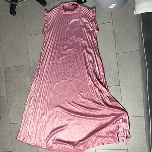 XXL silky pink women’s dress